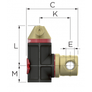 Сепаратор повітря Flamcovent Smart 1 1/4", Kv 33,3 м.куб./год, 10 бар, 120 гр.С.