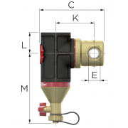 Сепаратор бруду Flamco Clean Smart 1 1/4", 10 бар, 120 гр.С.